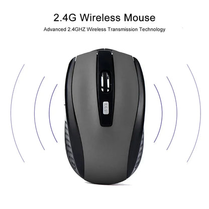 Kabellose 2,4G ergonomische Maus – wiederaufladbar, einstellbare DPI bis zu 1600, tragbar für Laptop & MacBook
