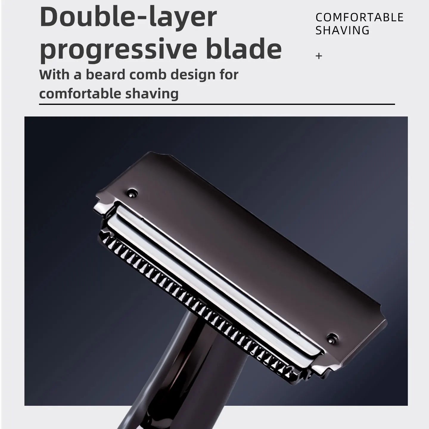 Klassisk sikkerhedsbarbermaskine i metal (kompatibel med halve barberblade)