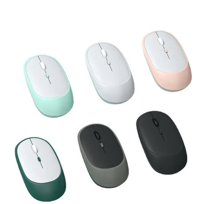 Lenovo trådløs genopladelig mus – dual-mode (2,4G + Bluetooth), lydløst klik, justerbar DPI (800-1600)
