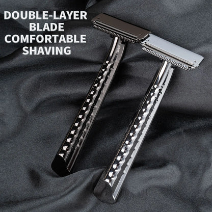 Klassisk sikkerhedsbarbermaskine i metal (kompatibel med halve barberblade)