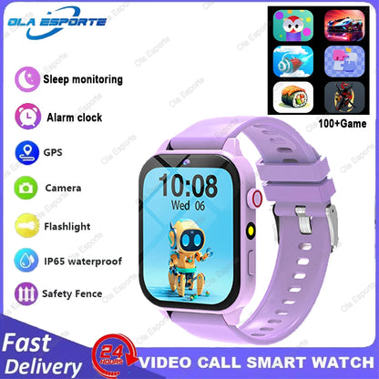 Kinder-Smartwatch mit 1,83"-Display, Kamera und 18 Spielen