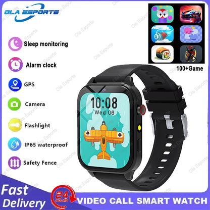 Kinder-Smartwatch mit 1,83"-Display, Kamera und 18 Spielen