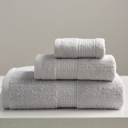 Minimalistisk stil firkantet håndklæde håndklædesæt badehåndklæde rent bomuld