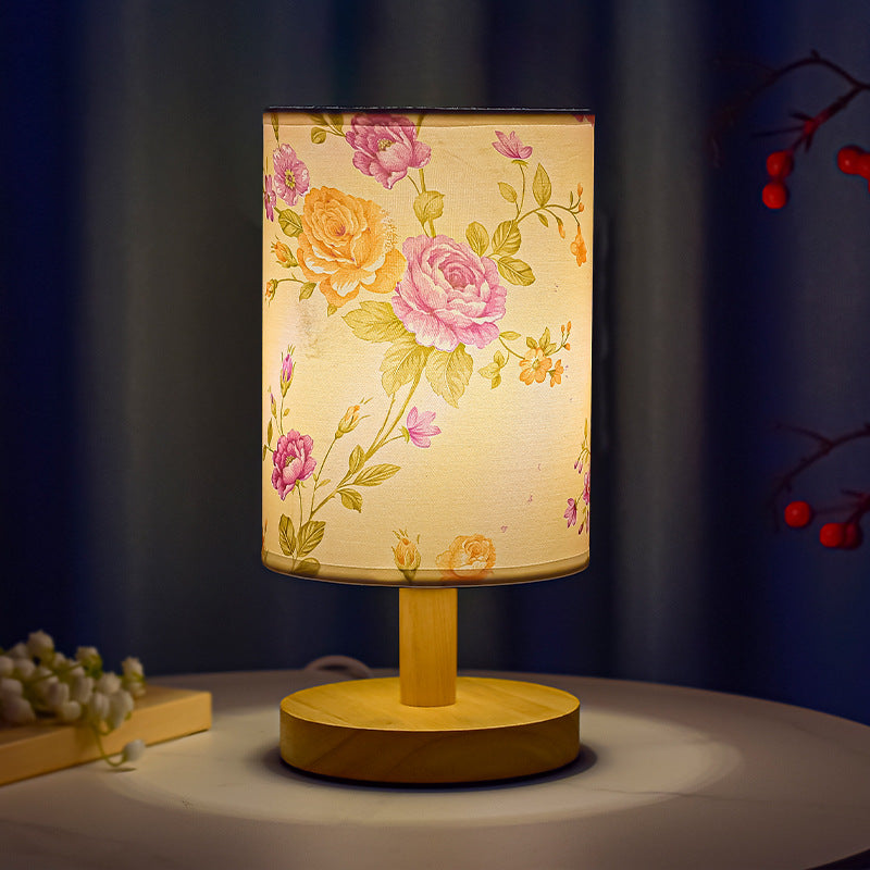 Gemütliche Tischlampe Schlafzimmer Nachttisch Chinesischer Stil Literarische Dekoration B&B Led Nacht Einfach