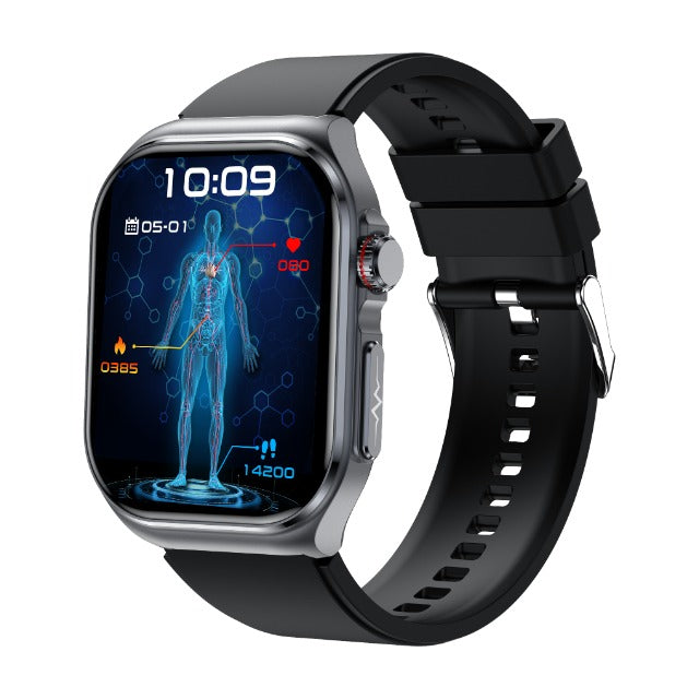 Smartwatch til kvinder og mænd med 2.0" skærm - Vandtæt fitnesstracker med Bluetooth-opkaldsfunktion, 24/7 pulsmåler, søvnmonitor, skridttæller. Mode-gave til hende.