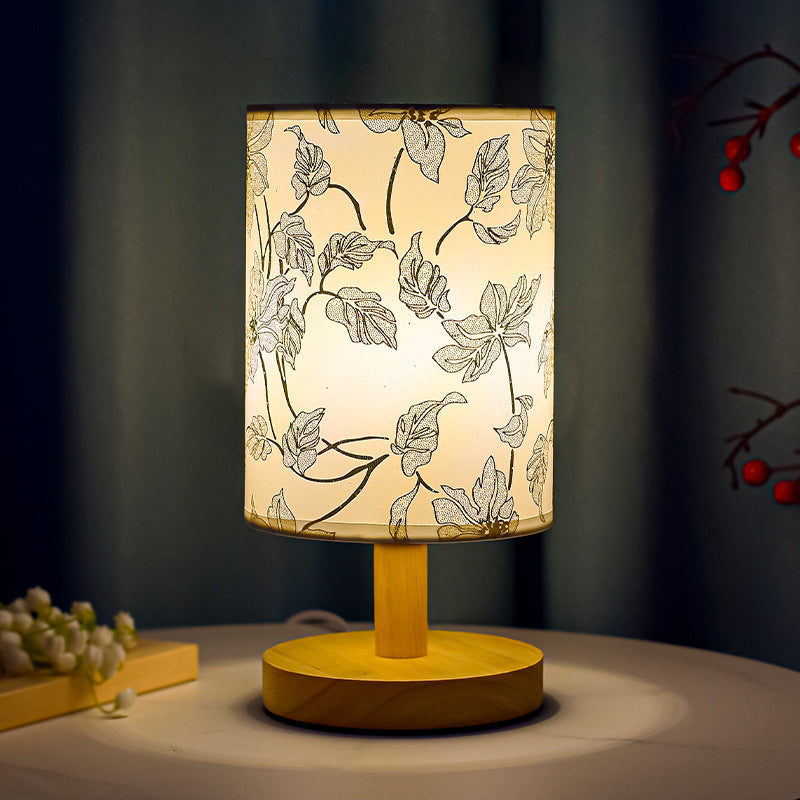 Gemütliche Tischlampe Schlafzimmer Nachttisch Chinesischer Stil Literarische Dekoration B&B Led Nacht Einfach