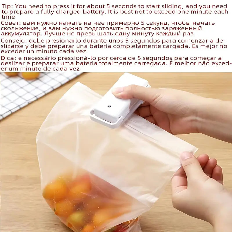 1 Stück Mini-Vakuumiergerät mit digitalähnlicher Bedienung