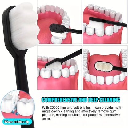 Ultra-Soft Manual Toothbrushes with 20,000 Soft Bristles